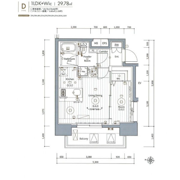 504 の間取り図