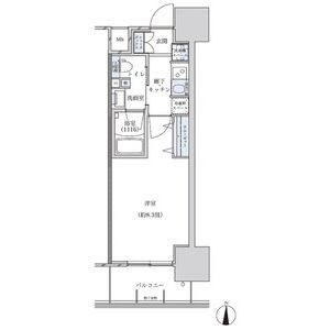 E 1Kの間取り図