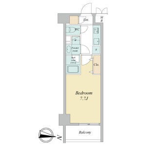C2 1Kの間取り図