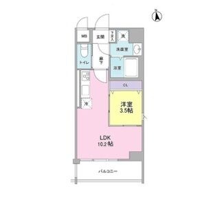 0203 1LDKの間取り図