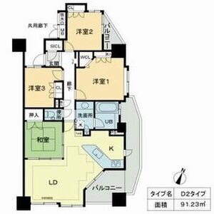 402の間取り図