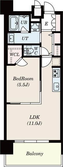 L5 1LDKの間取り図