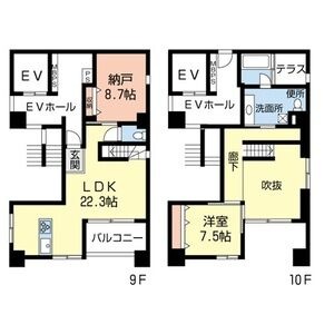901 の間取り図
