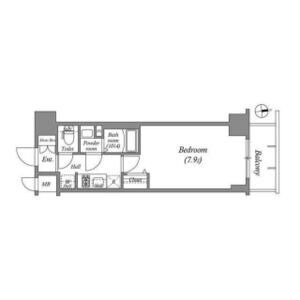 B 1Kの間取り図