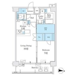 1304の間取り図