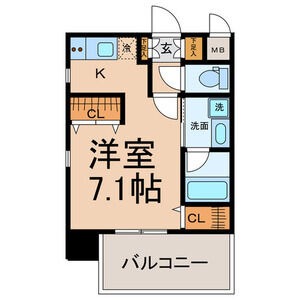 A 1Rの間取り図