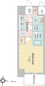 1Kの間取り図