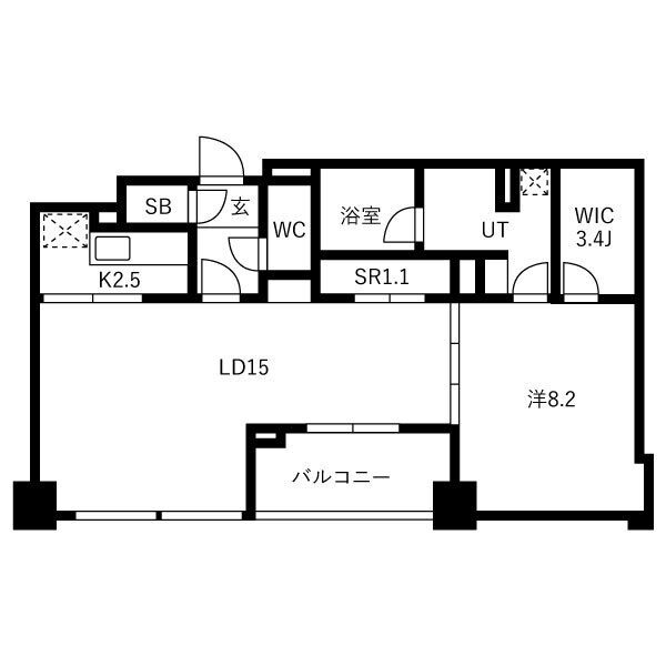 905の間取り図