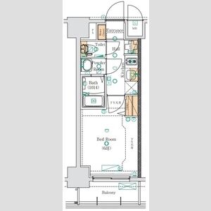 1Kの間取り図