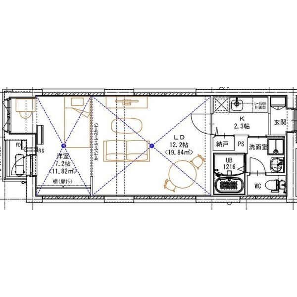 202 の間取り図