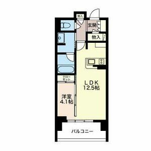 803 1LDKの間取り図