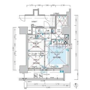 G 2LDKの間取り図