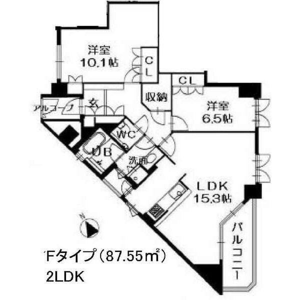 203の間取り図