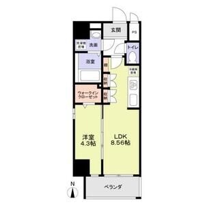 A 1LDKの間取り図