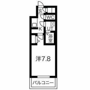 B 1Kの間取り図