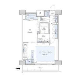 1102 1LDKの間取り図