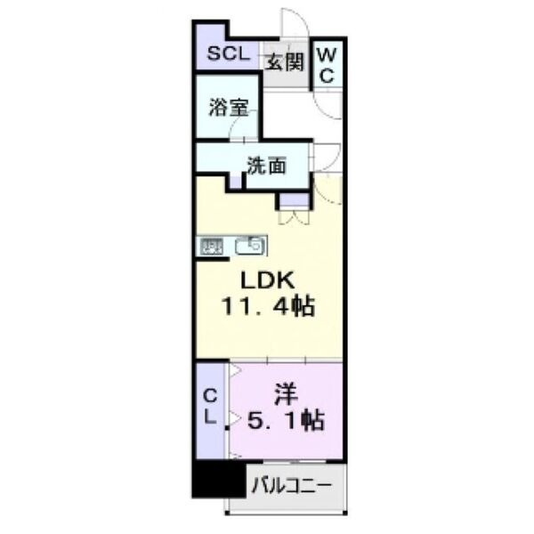 802の間取り図
