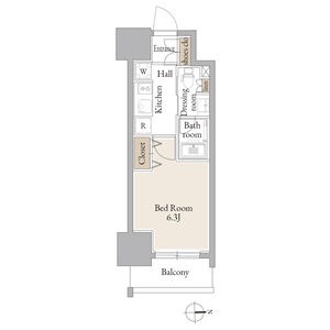 C 1Kの間取り図