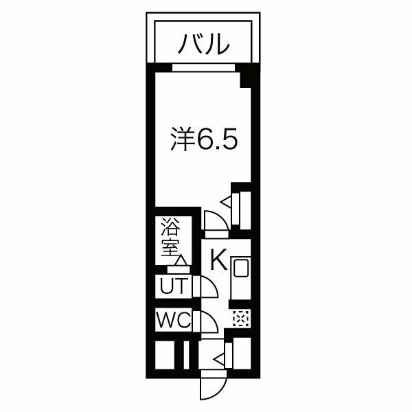 B 1Kの間取り図