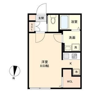 E2 1Rの間取り図