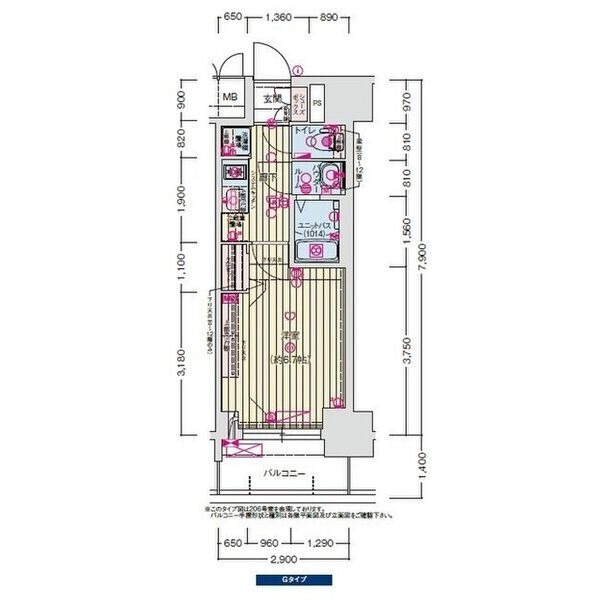 206の間取り図