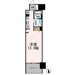 C' 1Rの間取り図