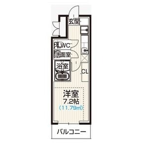 B 1Kの間取り図