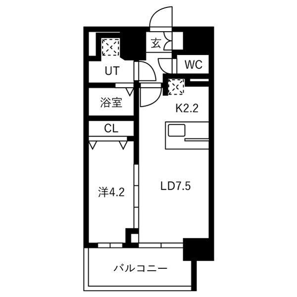 1104の間取り図