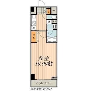 Ⅲ 1Kの間取り図