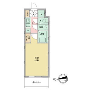 Ⅱ 1Kの間取り図