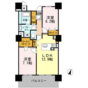 1523 2LDKの間取り図