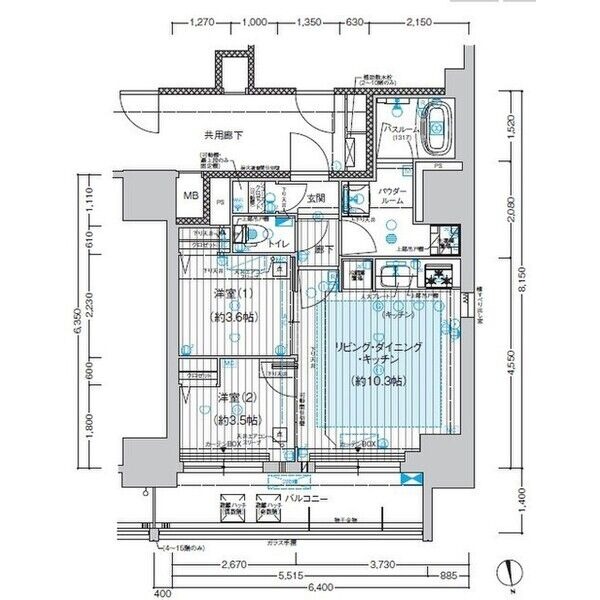 1205の間取り図