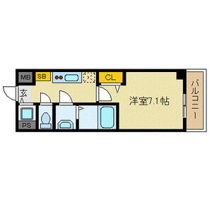 C 1Kの間取り図