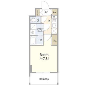 B 1Kの間取り図
