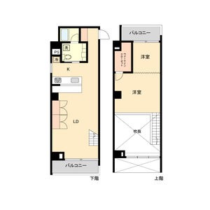 Q 2LDKの間取り図