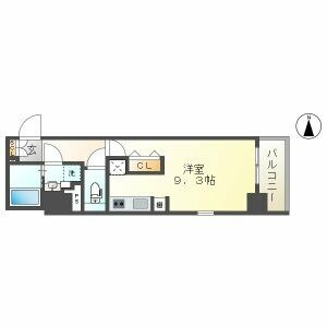 A 1Rの間取り図