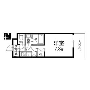G 1Kの間取り図