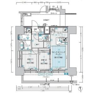 1203の間取り図