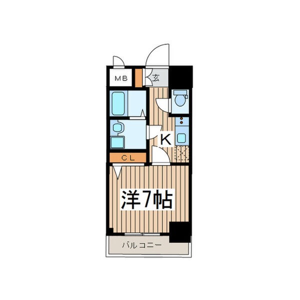 C 1Kの間取り図