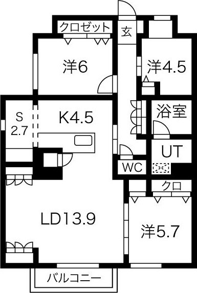 304の間取り図