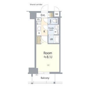 1Kの間取り図
