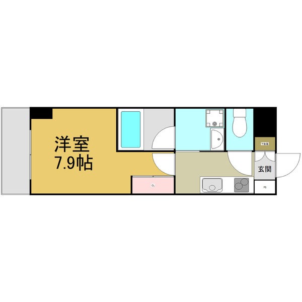 C 1Kの間取り図