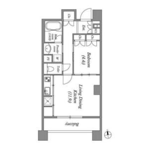 204の間取り図
