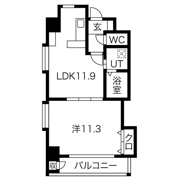 803の間取り図