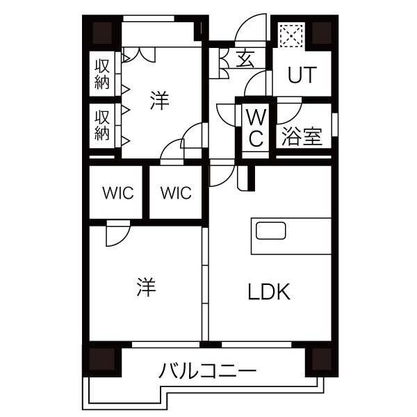 1002の間取り図