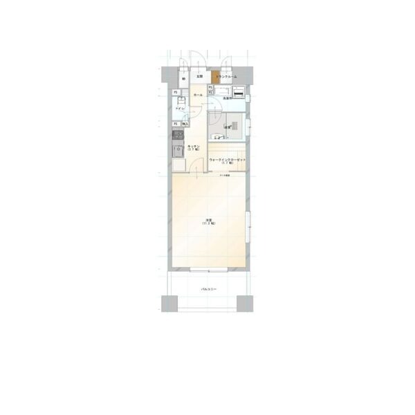 C1 1Kの間取り図
