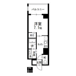 1Kの間取り図