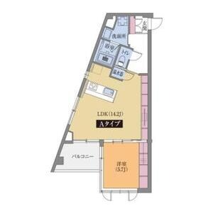 A 1LDKの間取り図