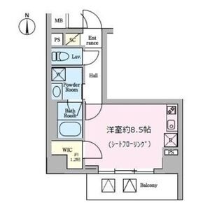 C 1Rの間取り図