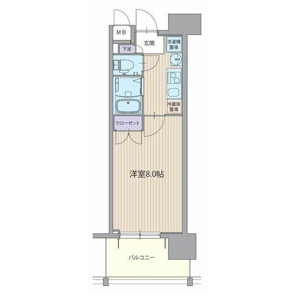 C 1Kの間取り図